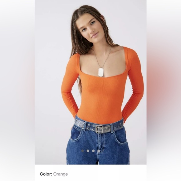 Out From Under Marianne Seamless Long Sleeve Bodysuit (Lilac M/L) - Picture 7 of 12